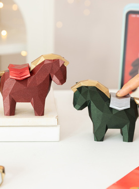 高级轻奢吉祥马摆件新年乔迁礼物