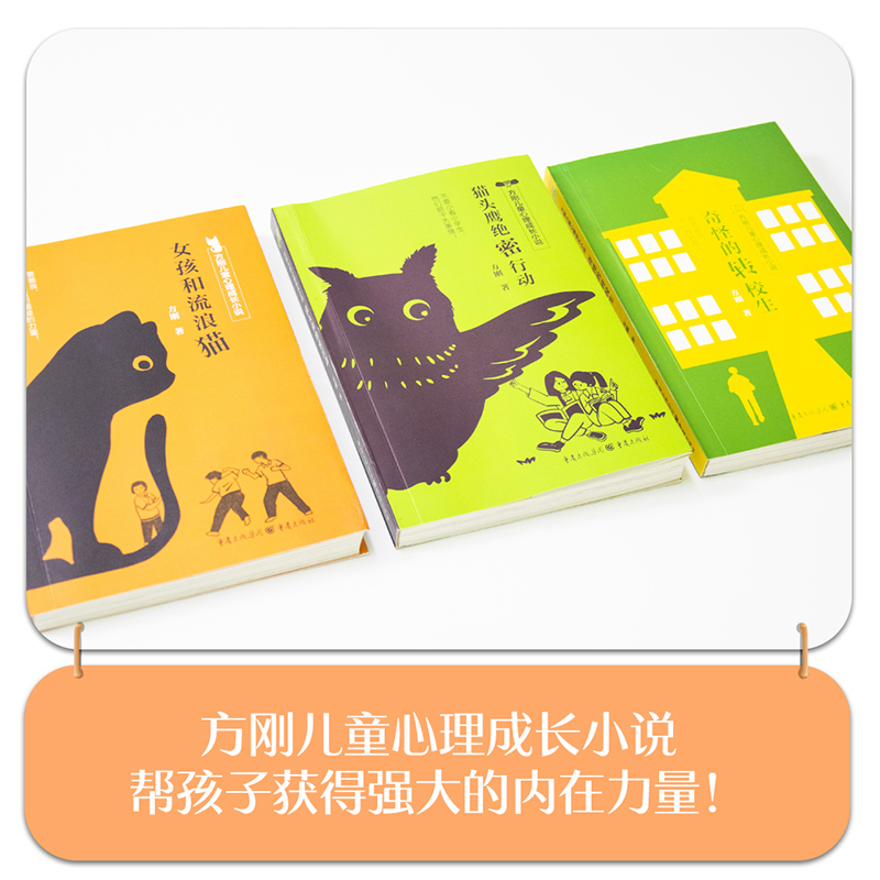 【全3册】正版 方刚儿童心理成长绘本小说 猫头鹰绝密行动女孩和流浪猫 奇怪的转校生小学生心理健康儿童文学励志故事校园霸凌友谊