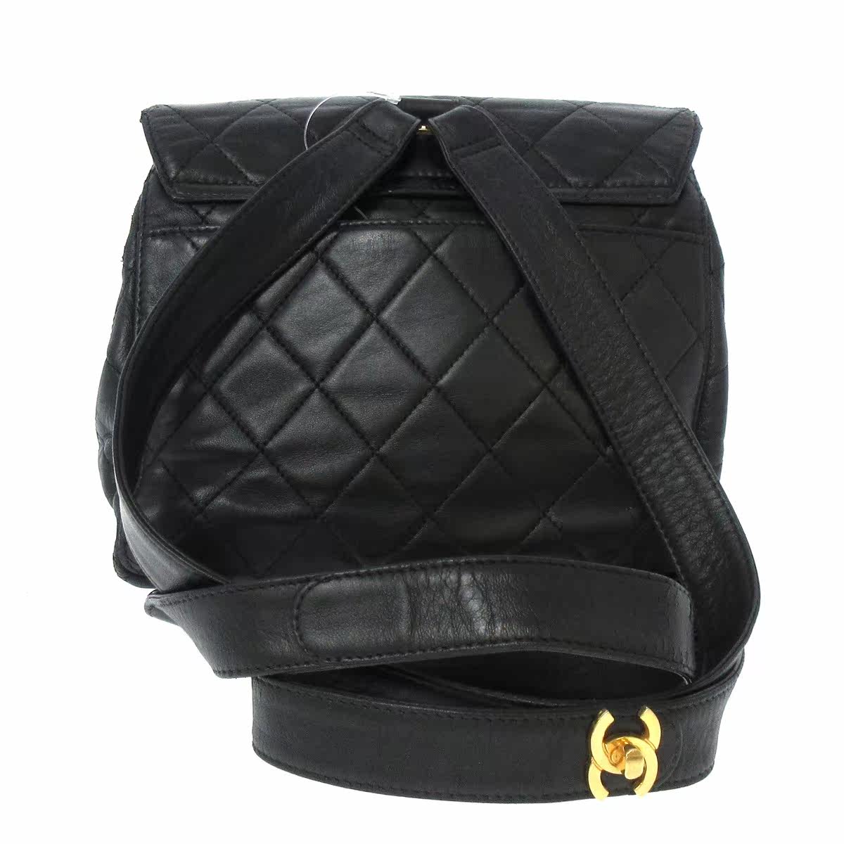 中古chanel香奈儿85新菱格纹双肩包 Brandear海外女士包袋