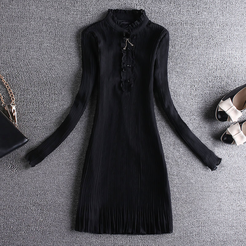 韩版加绒雪纺衫中长款2020打底衫 从度蕾丝衫/雪纺衫