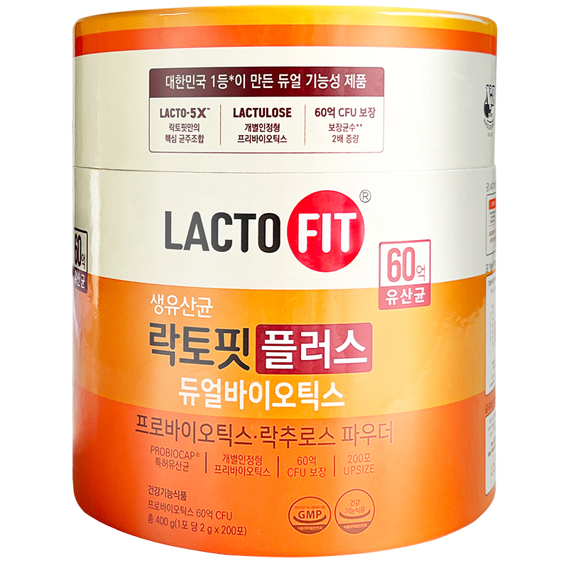 韩国进口钟根堂LACTOFIT乐多飞60亿益生菌调理肠胃乳酸菌益生元粉