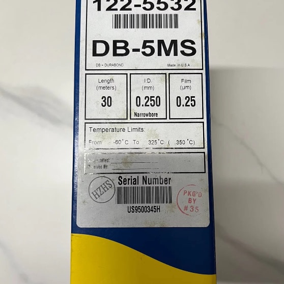Agilent安捷伦DB-5MS气相色谱柱122-5532 30m*0.25um*0.25mm原装 - 图1