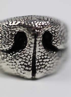 无聊了戴个小狗的鼻子!戒指男女