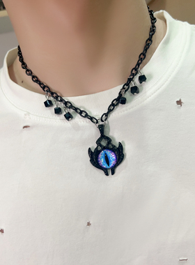 暗黑风拼接颈链锁骨链女项链男款