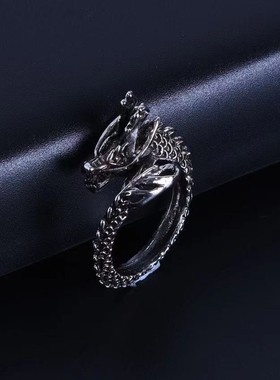 龙形戒指指环男女潮炫酷霸气新款