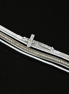 Vintage古着Leathercross手链