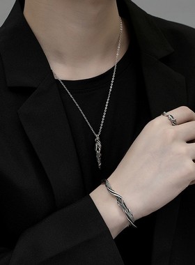 复古做旧浮木手镯男潮流个性手环