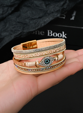 恶魔之眼手环波西米亚风配饰手链