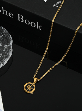 男士复古项链男款高级感轻奢