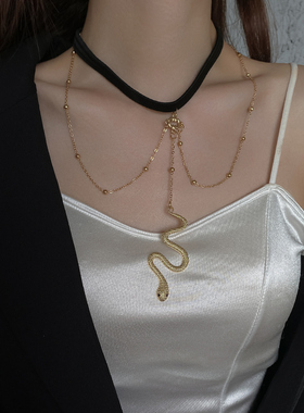 项链女配饰小蛇大腿吊坠女