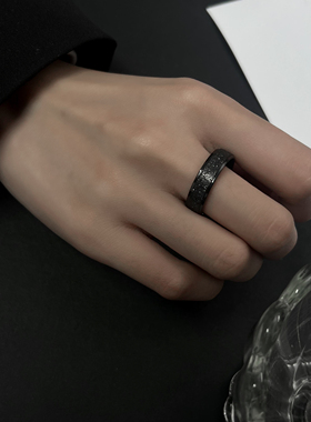 磨砂戒指男生新款潮牌百搭高级感