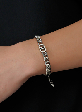 古巴手链男潮高级感小众钛钢
