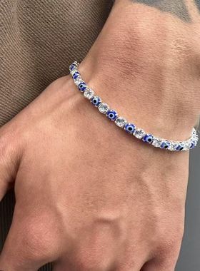 时尚轻奢百搭镶嵌情侣手链男