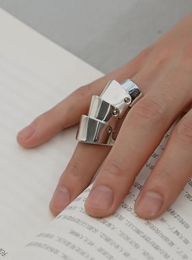 朋克风关节戒指男女金属质感