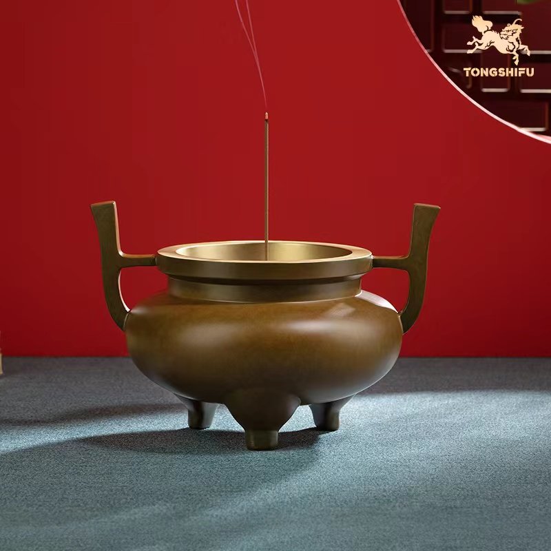铜师傅 铜摆件《铜师傅 铜香炉》宣德炉 香插铜香薰炉 香炉摆件,淘宝优惠券,粉丝福利购,淘宝优惠卷