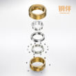 铜师傅铜伴《磁力指环》铜摆件指环指尖陀螺EDC解压玩具把玩神器