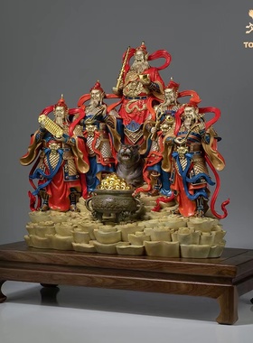 铜师傅铜摆件《五路财神》