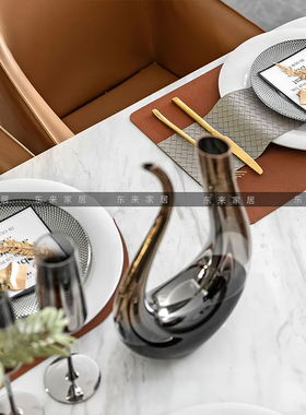 现代客厅高级感摆件样板间电视柜壁龛酒具软装组合搭配轻奢装饰品