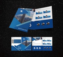 Enterprise promotional brochure Three-fold-out picture book Design printed production brochure company employee manual advertising sample