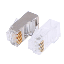 50pcs 50pcs set CAT5E CAT6 Plug RJ45 Connector Network Cable
