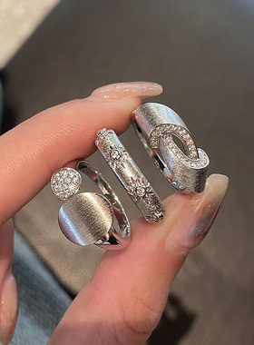 新品莫比乌斯鸽子蛋戒指女指环