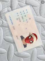 Identity card avatar sleeve evil to engage in small red book hominin protective sheath Spider-Man funny credentials protective sleeve transparent sleeve