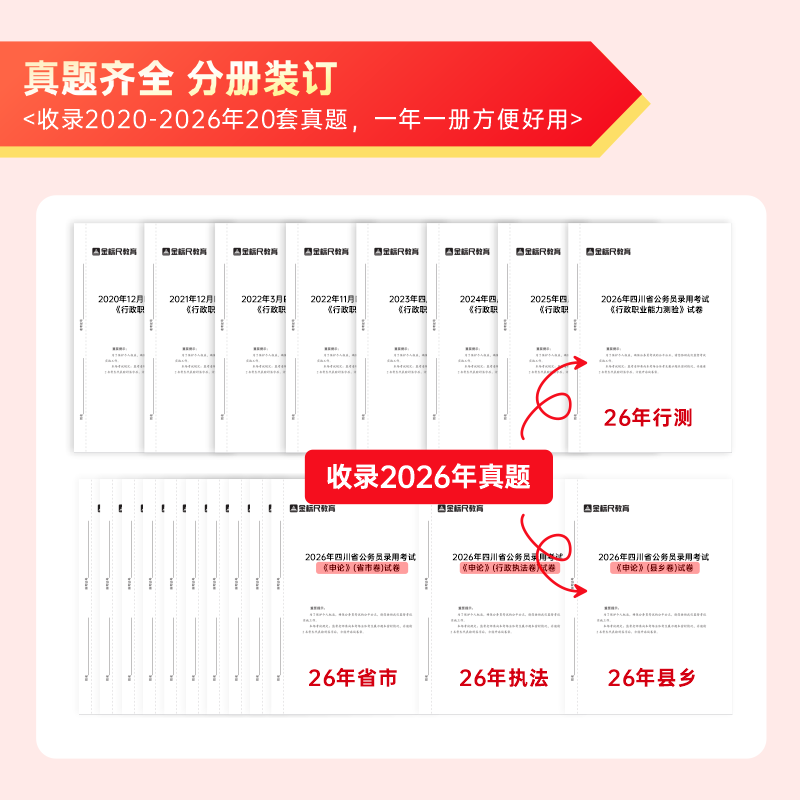 金标尺2027四川省考历年真题四川公务员考试2026年省考行政执法类县乡公务员考试省考行测申论刷题四川普通选调生试卷教材网课模拟