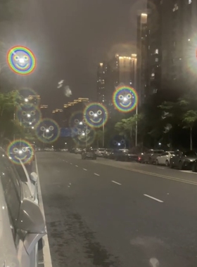 衍射眼镜搞怪墨镜跨年烟花笑脸特效礼物时尚狂欢爱心潮流高颜值