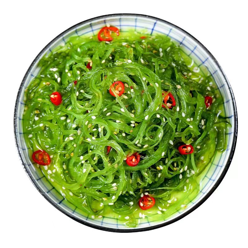 金吉顺裙带菜丝150g*5袋开袋即食凉拌菜海带海白菜下饭菜脆嫩爽口 - 图3