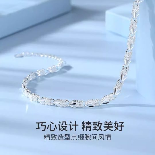 S999 pure silver anklet girl birthday gift for girlfriend