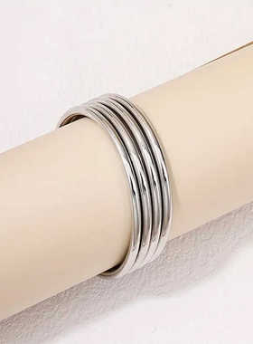 光面素圈简约百搭款手部饰品黄金