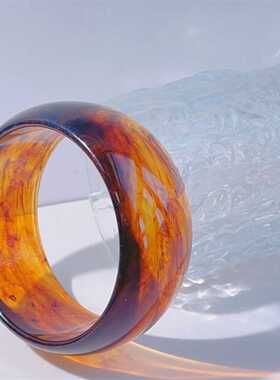 欧美大款理石纹手镯亚克力文艺