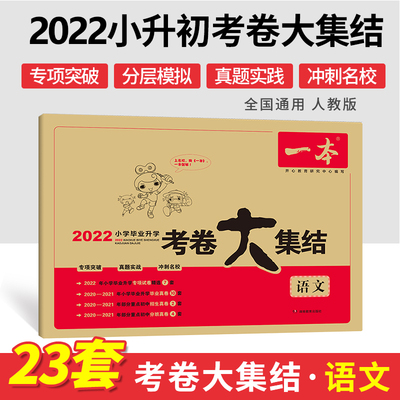 2022新版 一本小学毕业升学考卷大集结 五六年级语文数学英语小升初真题试卷小学毕业升学考试模拟卷六年级升学试卷全国版小学试卷