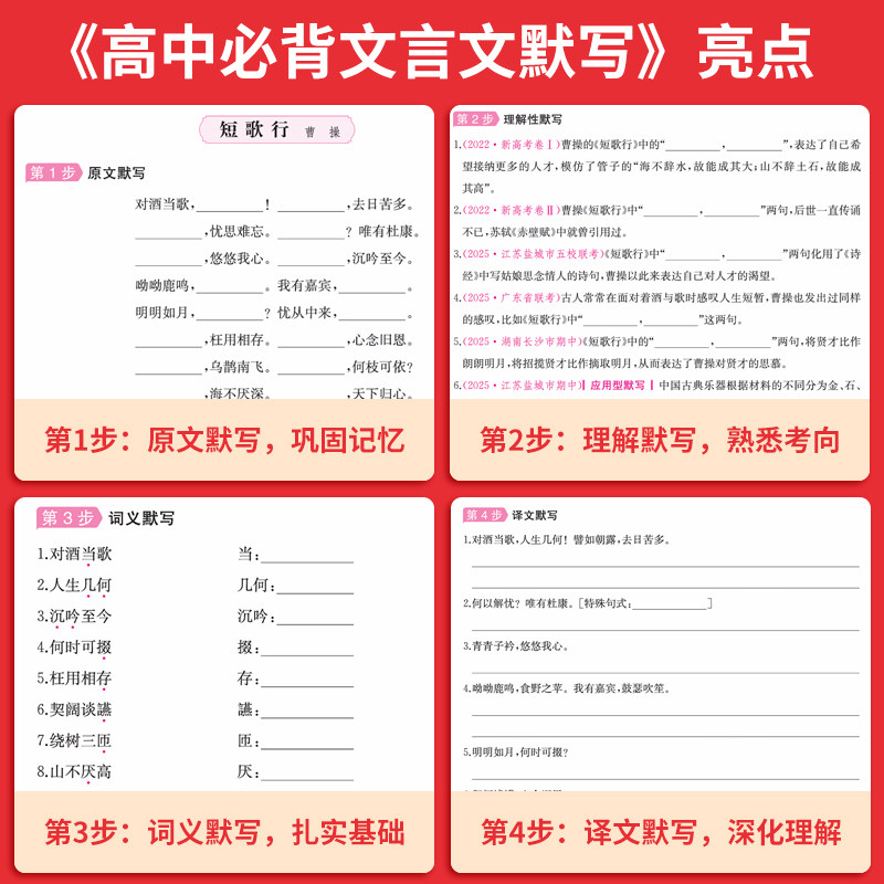 一本高中文言文完全解读全一册必修+选择性必修高中语文必背古诗文和文言文高一高二高三文言文全解一本通翻译详解全国通用