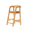 Wooden household high stool plus lift children's dining chair