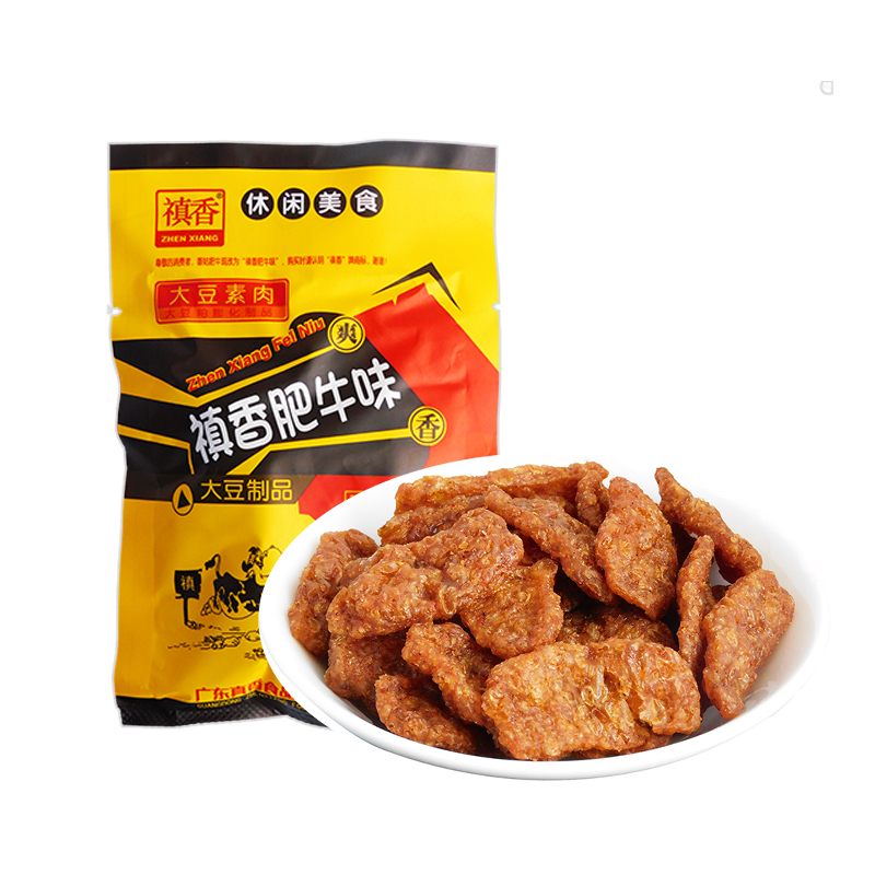 香菇肥牛禛香素肉90后儿时童年怀旧辣条小零食小吃休闲食品非临期 - 图0