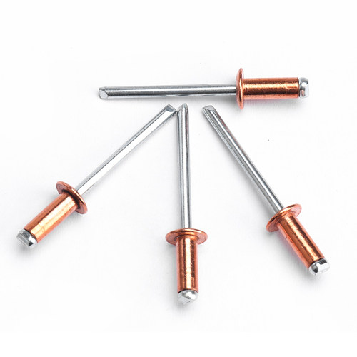 M2.4 M3.2 M4 M4.8紫铜抽芯铆钉半圆头铜拉钉开口型圆头铜拉帽钉 - 图2