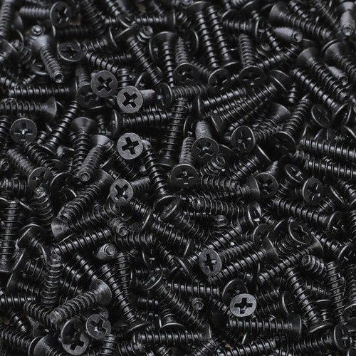 汉固威镀黑沉头平尾自攻螺丝KB加硬平头自攻微型小螺丝M1M2M3M4M5 - 图2