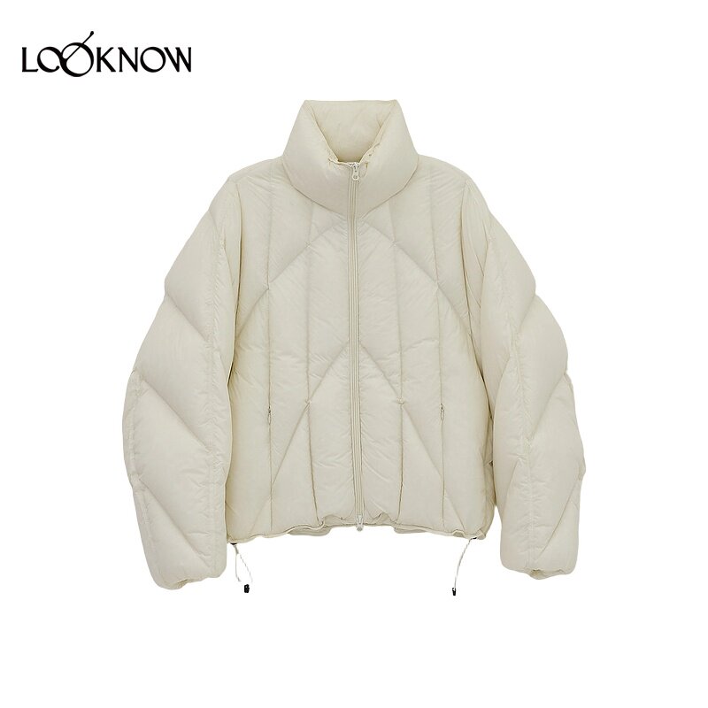 DONGDONGZHOU X LOOKNOW2025年秋季新款鹅绒服女 - 图3