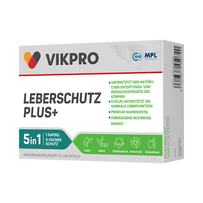 德国VIKpro进口护肝片奶蓟草加班熬夜保健60粒