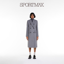 (quarter-final selection) Sportmax womens dress double-row buttoned wool cashmere big coat 2016033306
