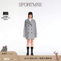 (quarter-final selection) Sportmax womens cotton wool double-row button short and large coat 2086033306