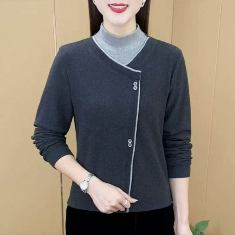 德绒内搭打底衫女秋冬季新款加绒加厚高档妈妈装显瘦保暖长袖上衣,淘宝优惠券,粉丝福利购,淘宝优惠卷