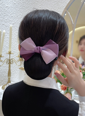 领花女职业头花套装银行空姐邮政农行衬衫西装蝴蝶结高档领结配饰