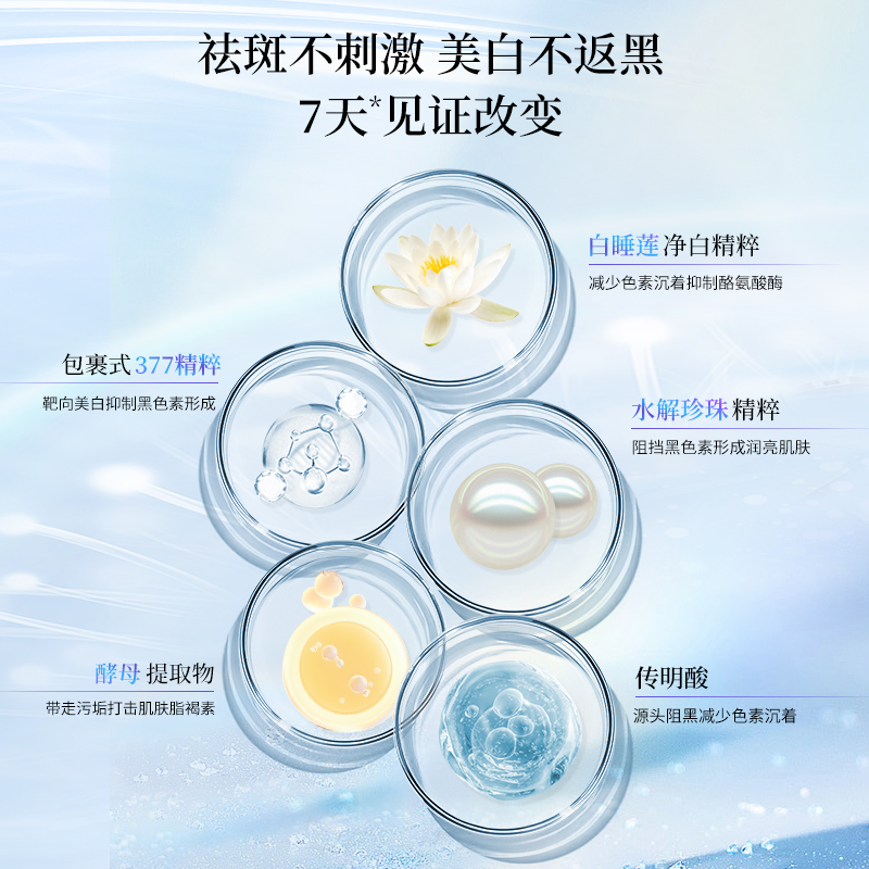 蒂尔施净透臻曜套盒377美白祛斑去黄(清洁霜+柔肤水+焕白精华液)