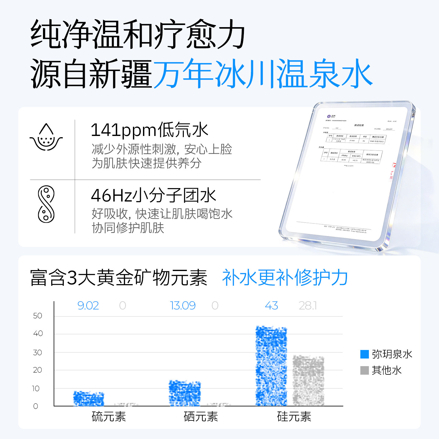 弥玥泉弥玥泉补水喷雾小瓶保湿喷雾小分子爽肤水80ml*2