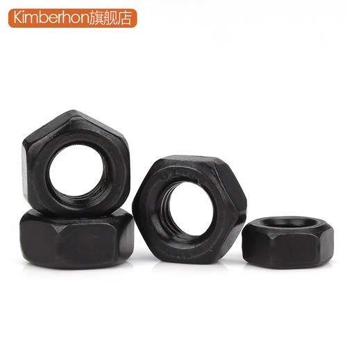 M2M2.5M3M4M5M6M8M10M12MM黑色304不锈钢螺母六角锁紧螺帽螺丝帽 - 图1