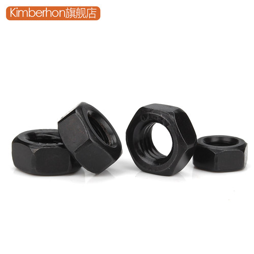 M2M2.5M3M4M5M6M8M10M12MM黑色304不锈钢螺母六角锁紧螺帽螺丝帽 - 图2