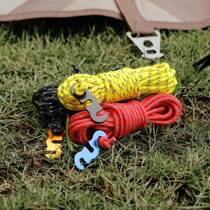 Quick Buckle 4M Reflective Tent Pull Cord Windproof Rope Tiancurtain Pull Cord Fixed Telescopic Rod Rope Clothesline Nail Rope Suit