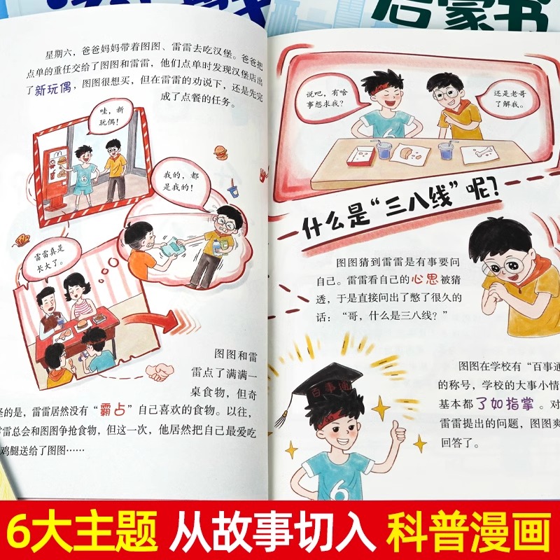 漫画儿童法律启蒙漫画民法典用什么保护自己全6册给孩子的读的法律启蒙漫画6-15岁孩子读得懂法律常识小学生漫画儿童自我保护科普-图1